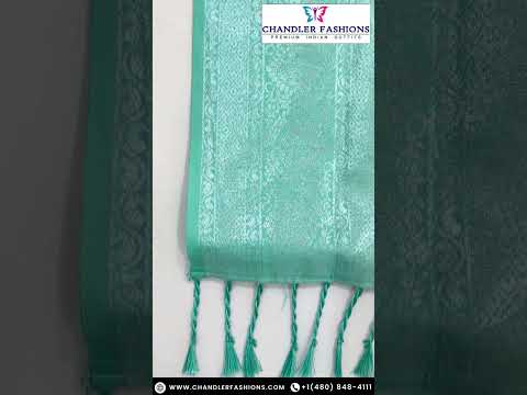 Sky Blue Color Tissue Silk Saree 