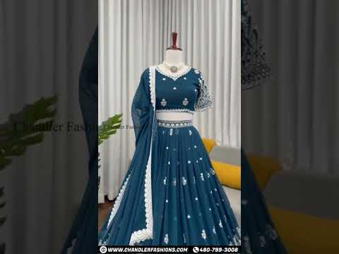 Teal Blue Lehenga In Arizona