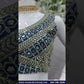 Attractive Blue Color Designer Sequins Georgette Lehenga Choli With Embroidery Dupatta For Women