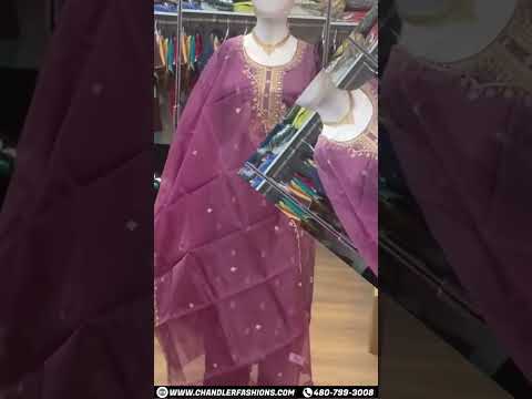 Purple Color Silk Blend With Embroidery Work Salwar Suits In Gilbert