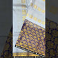Attractive Gray Color Pure Kanchi Silk With Gold Zari Work And Blue Pallu Saree For Women - SILKMARK CERTIFIED