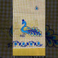 Charming Kerala Cotton Copper Zari Border With Peacock Embroidery Work Saree For Women