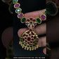 Gorgeous Multicolor Gold Plated Necklace With Earring Sets