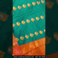 Attractive Green Color Soft Silk Saree With Maroon Border For Women