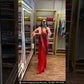 Charming Orange Color Ready To Wear Saree 