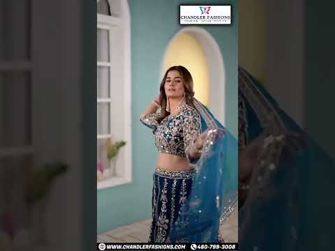 Pleasing Blue Color Butterfly Net With Embroidery And Sequins Work Lehenga For Women