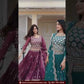 Amazing Teal Green Color Embroidery Sequins Work Lehenga Choli For Women