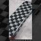 Attractive Black And White Colored Soft Georgette Checked Design Sequins Designer Saree