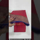Gorgeous Red Color Pure Kanchi Soft Silk Blue And Gold Border Saree 