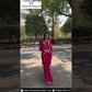 Stunning Pink Color Embroidery And Sequins Work Ready To Wear Saree For Women