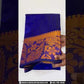 Attractive Dark Blue Art Silk Saree With Designer Zari Work For Women