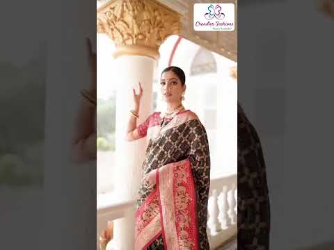 Exclusive Magenta Color Soft Banarasi Silk Saree With Rich Pallu And Contrast Blouse