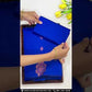 Blue Color Pure Kanchi Silk Saree In Gilbert