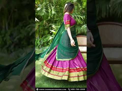 Pink Color Poly Cotton Zari Border Lehenga In Mesa