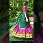 Pink Color Poly Cotton Zari Border Lehenga In Mesa