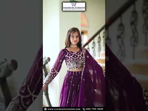 Attractive Purple Color Sequins Work Lehenga With Dupatta In Surprise