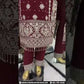 Maroon Color With Embroidery And Sequins Work Kurti In Prescott
