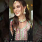 Pretty White Color Heavy Chinon With Embroidery Work Palazzo Suits And Dupatta