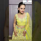 Spectacular Yellow Color Georgette Zari Work Lehenga With Dupatta
