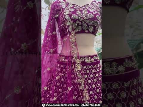 Sequins With Zari Embroidery Work Lehenga Choli In Tempe