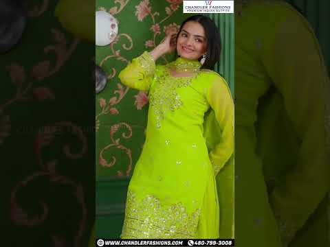 Stunning Lime Green Color Kurti Suits In Peoria