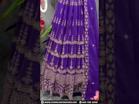 Purple Designer Lehenga In Chandler