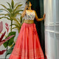 Exquisite Pink Color Rayon Cotton Skirt For Women