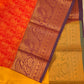 Yellow and Tomato Red Color Art Silk Saree In USA