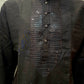 Alluring Black Color Silk Kurta With Pajama Suits For Men