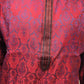 Beautiful Dark Red Color Kurta Slub Silk Embroidery Work With Pajama Pant