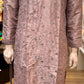 Purple Color Silk Kurta Suit With Multicolor Embroidery Work In Mesa