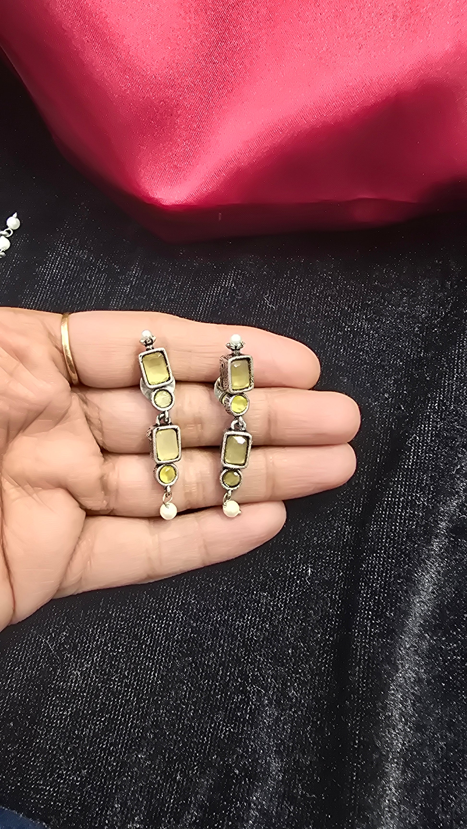 Pale Yellow Color Earrings Near Me