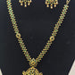 Awesome Gold Plated Necklace with Green Stones For Women
