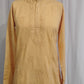 Fabulous Mustard Yellow Color Silk With Sequins And Embroidery Work Kurta Suits For Men