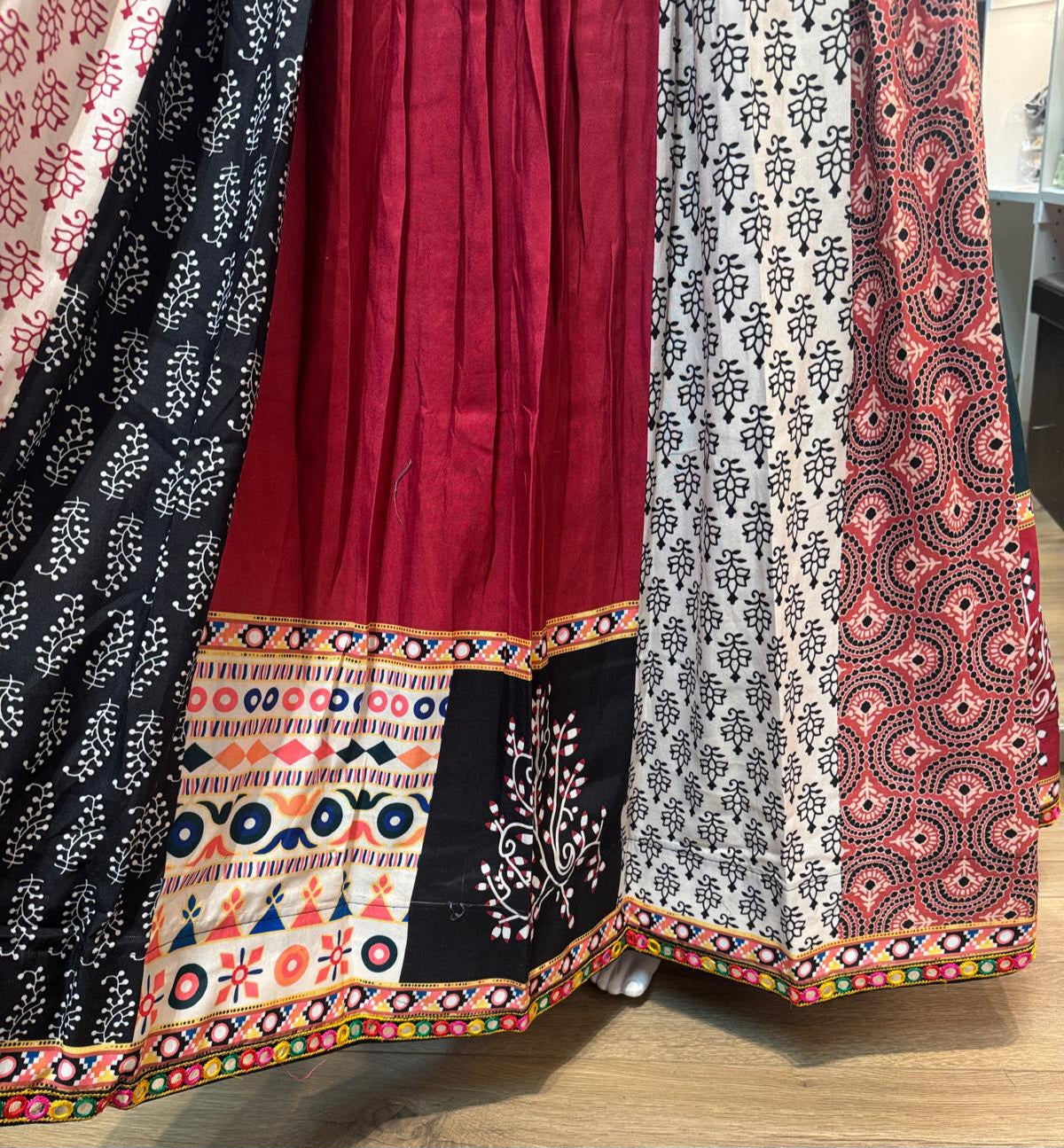 Elegant Multi Color Premium Cotton Special Garba Lehenga Choli