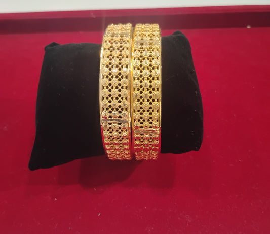 Fantastic Gold Plated Bangles With  Elegance Gold Color For Women