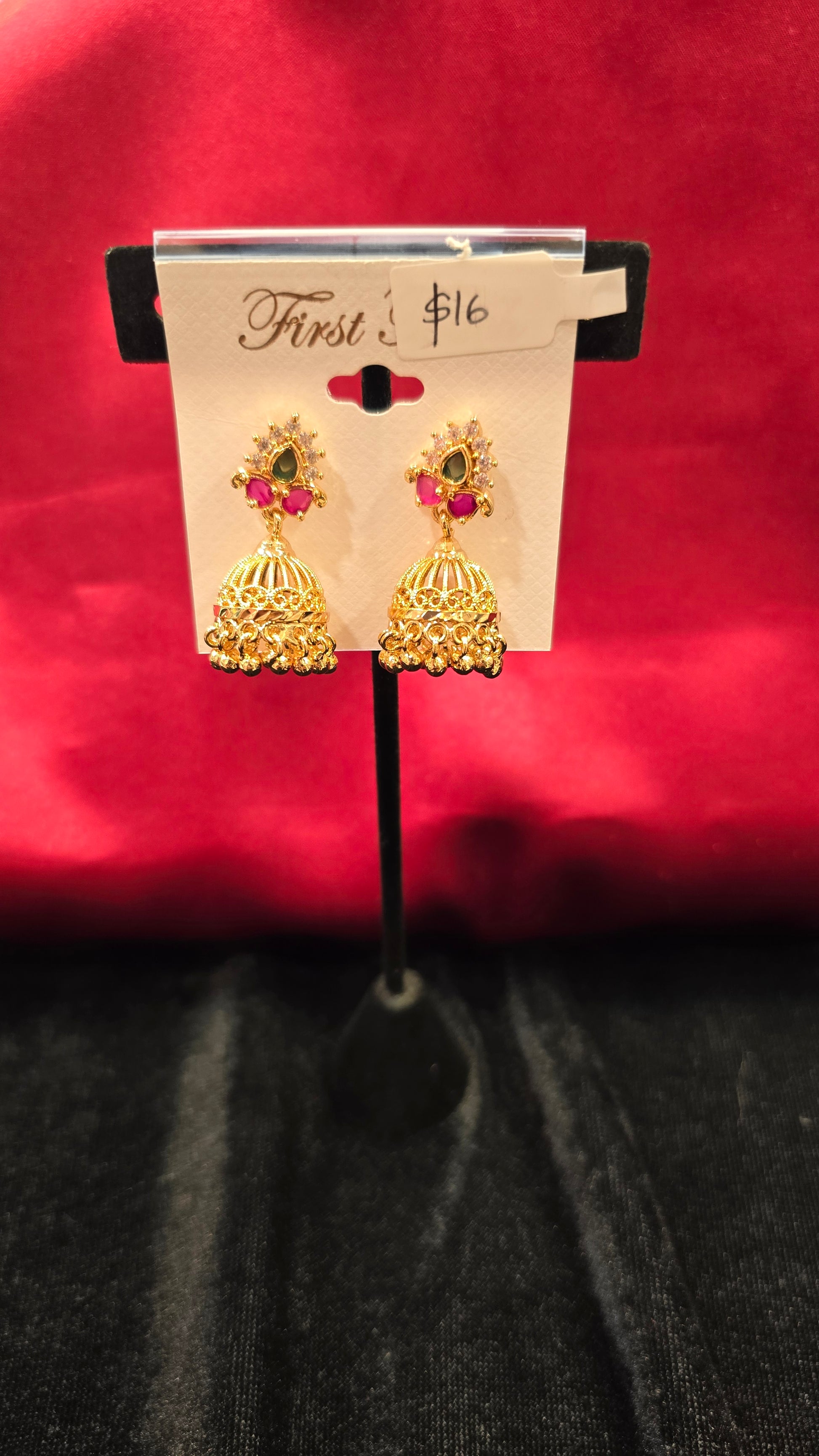 Attractive Gold Plated Jhumkas For Women