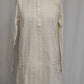 Charming White Color Cotton With Sequins And Chikankari Work Kurta Suits For Men