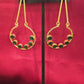 Golden Earrings With Green Beads Near Me