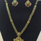 Awesome Gold Plated Necklace with Green Stones For Women