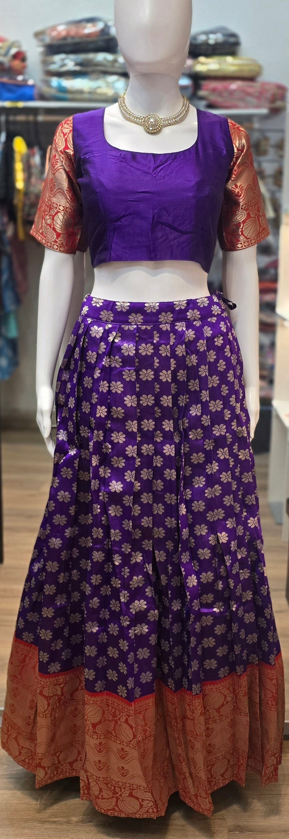 Blue Color Banarasi Silk Silk Lehenga Choli In Suncity