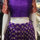 Blue Color Banarasi Silk Dupatta With Zari Work With Silk Lehenga Choli In Mesa