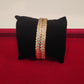 Traditional Gold Plated Bangles With White Stones  For Women
