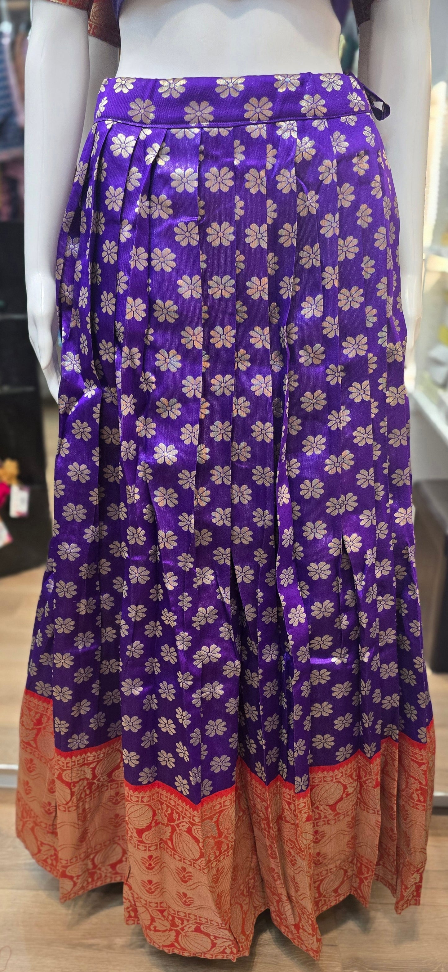 Blue Color Banarasi Silk Silk Lehenga Choli In Surprise