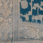 Attractive Blue Color Banarasi Silk Saree With Silver Flower Design And Grand