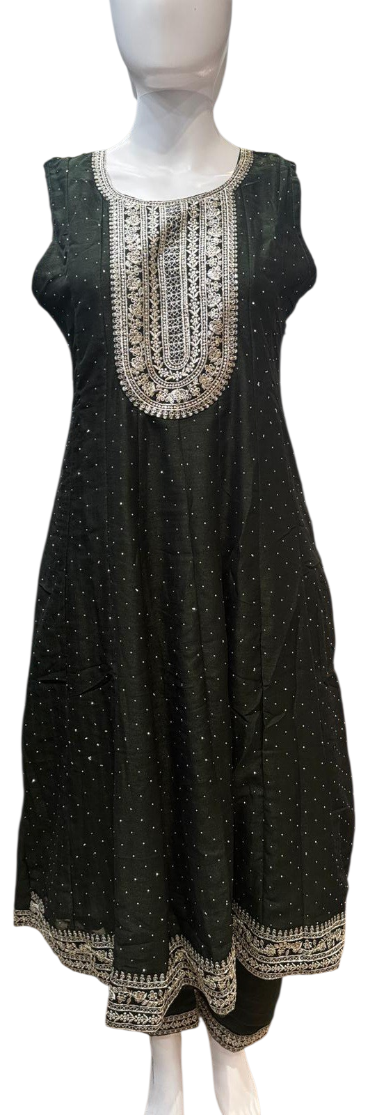 Green Color Rayon With Embroidery Work Salwar Suits In USA