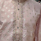 Baby Pink Color Jacquard With Zardozi Work Kurta Suits In Chandler
