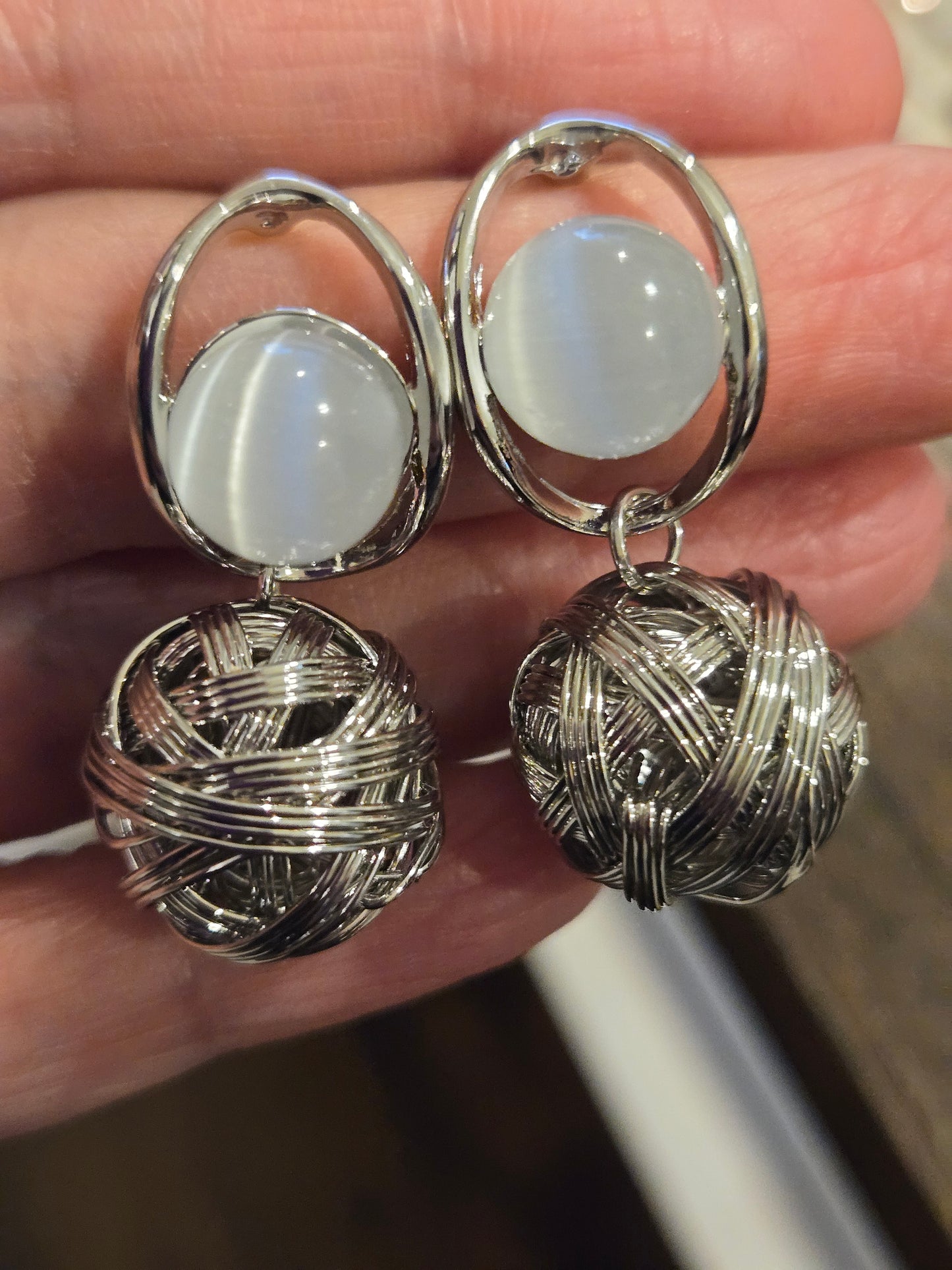 Stunning Silver Pearl Earring For Women