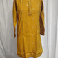 Wonderful Mustard Yellow Color Rayon With Sequins Embroidery Work Kurta Suits For Men