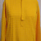 Wonderful Yellow Color Rayon With Chikankari Work Kurta Suits For Men